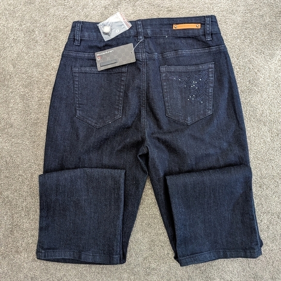 LAURA petites Simon Chang denim pants size 8 BNWT - Picture 9 of 10